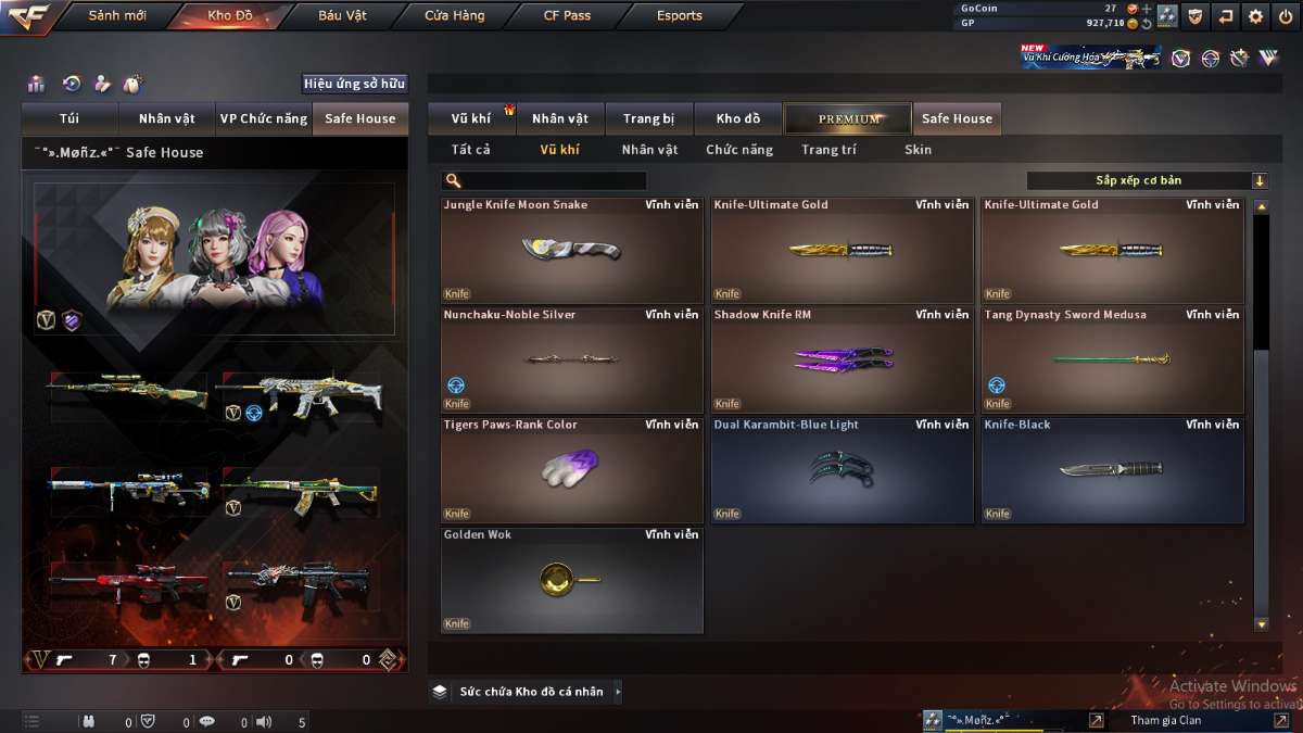 shop acc cf uy tin gia re